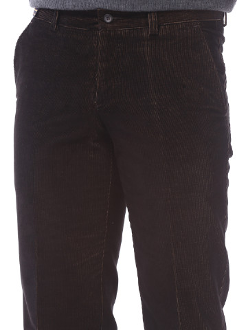 Коричневые кэжуал демисезонные прямые брюки F.Lli Prada
