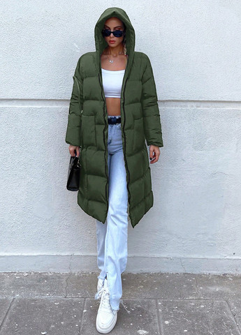 Зеленая зимняя куртка SHEIN