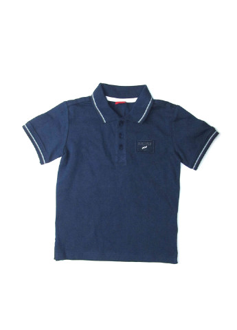 Темно-синяя детская футболка-поло для мальчика S.Oliver с логотипом