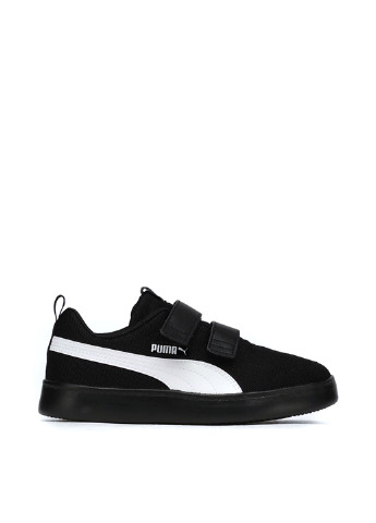 Черно-белые демисезонные кросівки Puma COURTFLEX V2 MESH V PS 37175804