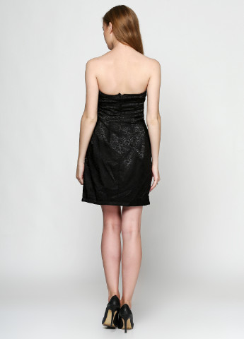 Чорна коктейльна плаття, сукня Morgan з тваринним принтом