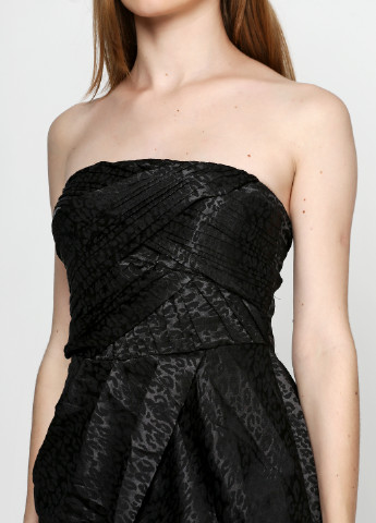 Чорна коктейльна плаття, сукня Morgan з тваринним принтом