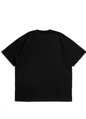 Черная футболка SHEIN