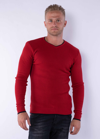 Красный демисезонный пуловер пуловер Time of Style