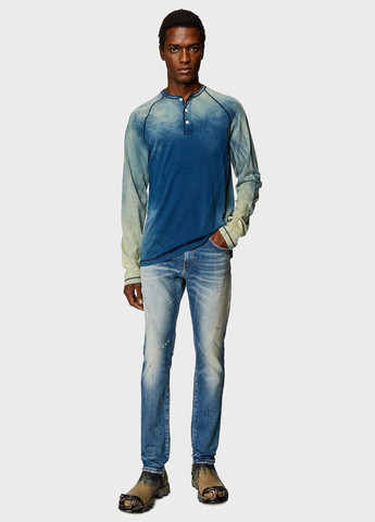 Синие демисезонные регюлар фит джинсы Diesel