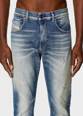 Синие демисезонные регюлар фит джинсы Diesel