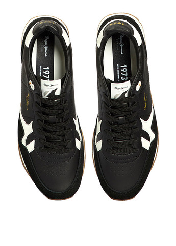 Черно-белые всесезонные кроссовки Pepe Jeans