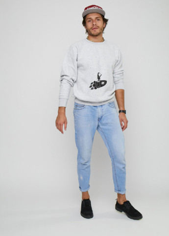 Серый свитшот мужской YAPPI (198688766)