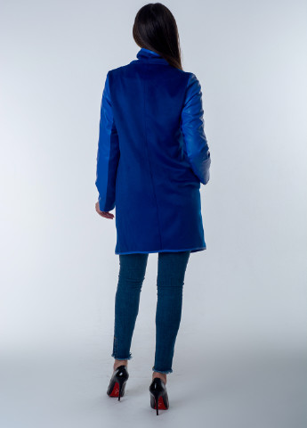 Синее демисезонное Пальто однобортное Kristin