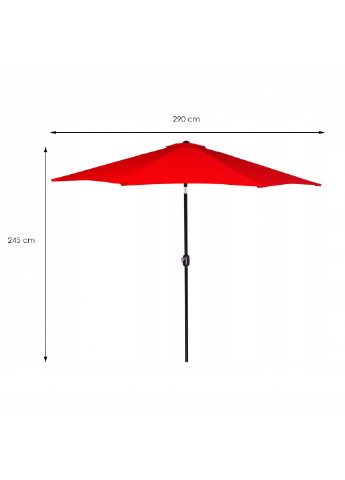 Зонт садовый стоячий (для террасы, пляжа) с наклоном 290 см Springos gu0018 (237581647)