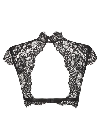 Чорний топ бюстгальтер Hunkemoller без кісточок поліамід