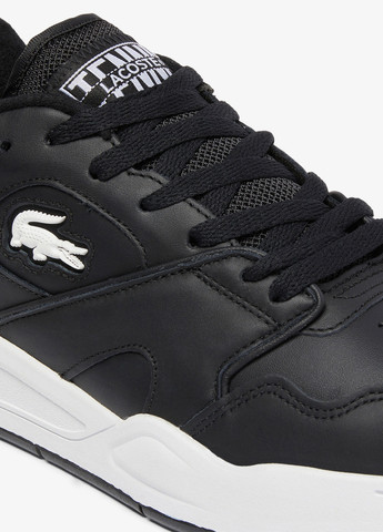 Черные демисезонные кроссовки Lacoste LINESHOT