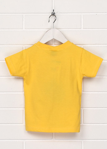 Желтая летняя футболка с коротким рукавом Kbt
