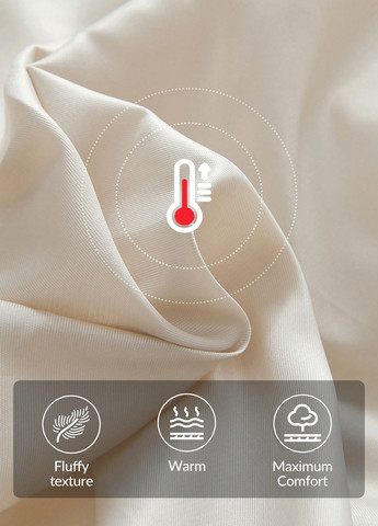 Молочна зимня куртка SHEIN