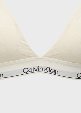 Білий тріенджел бюстгальтер Calvin Klein без кісточок модал