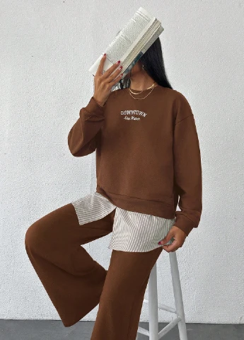 Костюм (світшот, штани) SHEIN (340699816)