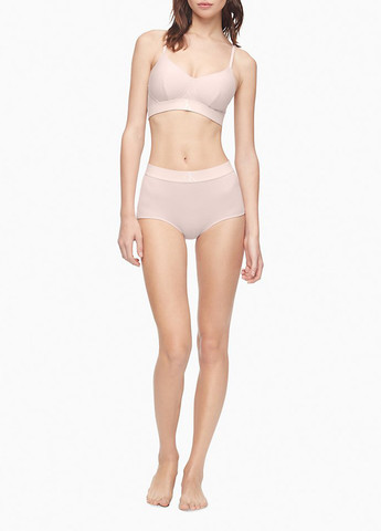 Светло-розовый топ бюстгальтер Calvin Klein без косточек модал