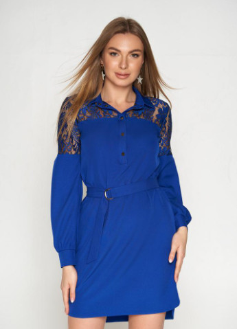 Синее вечернее платье Arizzo однотонное