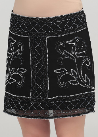 Черная кэжуал однотонная юбка Lipsy а-силуэта (трапеция)