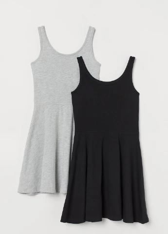 Комбинированное платье (2 шт.) H&M (177410105)