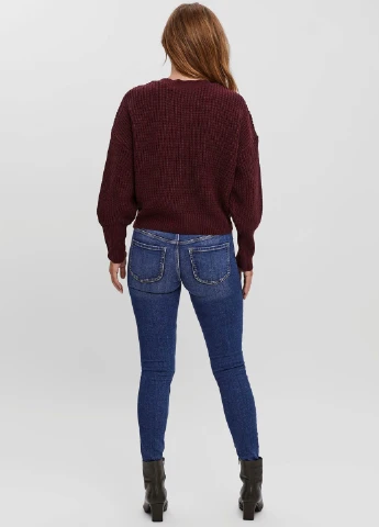 Бордовый демисезонный кардиган Vero Moda