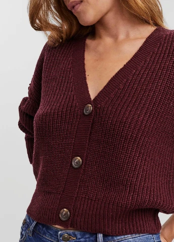Бордовый демисезонный кардиган Vero Moda