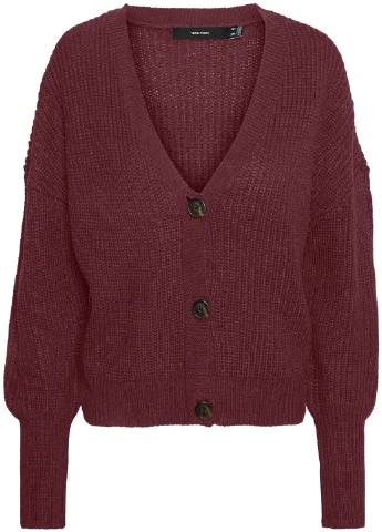 Бордовый демисезонный кардиган Vero Moda