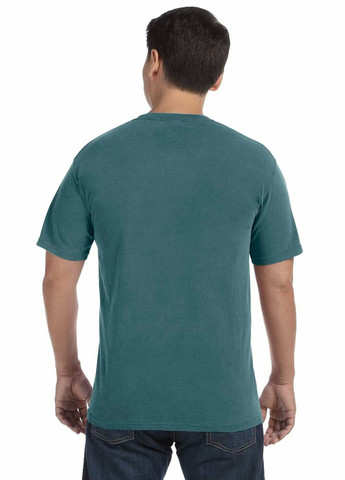 Серо-зеленая футболка Comfort Colors