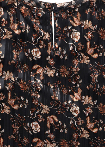 Чорна кежуал сукня плісована Cream з квітковим принтом