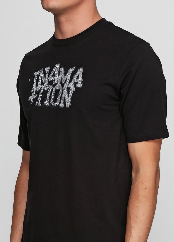 Черная летняя футболка In4mation