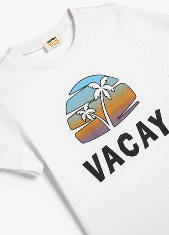 Біла літня футболка KOTON