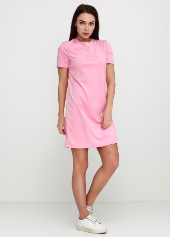 Рожева кежуал сукня Zara однотонна