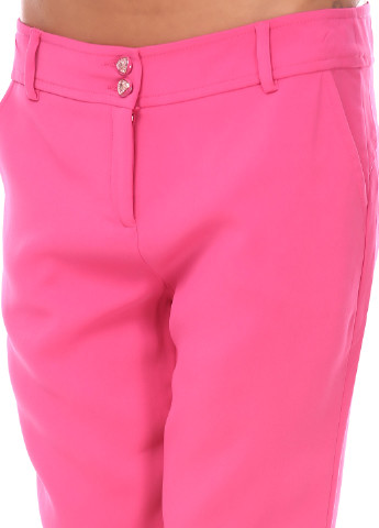 Розовые джинсовые летние брюки Sassofono