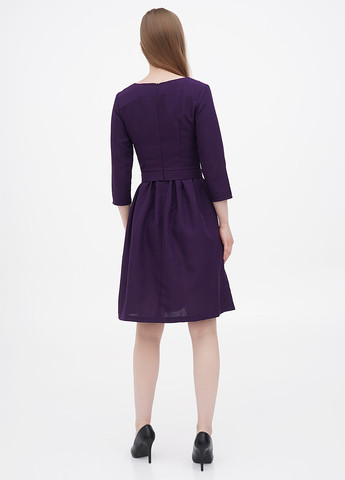 Темно-фіолетова кежуал сукня кльош Maurini однотонна