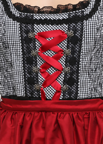 Комбинированное коктейльное платье клеш Sheego в клетку