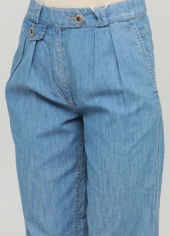 Капри однотонные, джинсовые Sexy Woman (252115657)