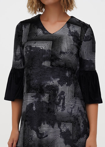 Сіра кежуал сукня Sassofono в смужку