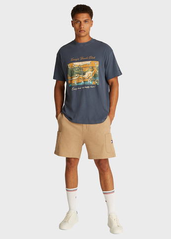 Сіро-синя футболка Tommy Jeans