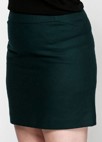 Зеленая кэжуал однотонная юбка S.Oliver мини