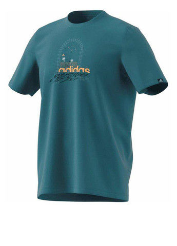 Бирюзовая футболка adidas