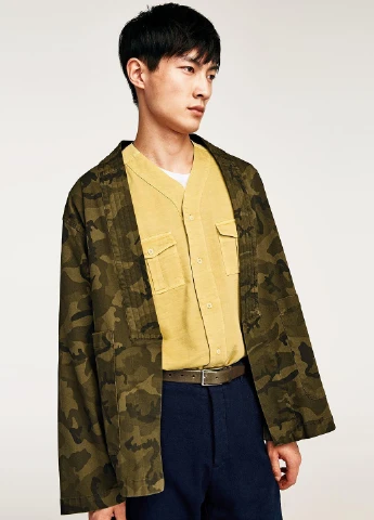 Оливковая (хаки) демисезонная куртка Zara