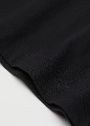 Футболка,чорний, H&M Basic - (255192557)