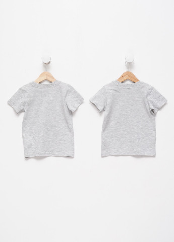 Светло-серая летняя футболка (2 шт.) H&M