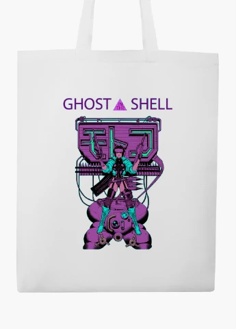 Эко сумка шоппер белая Мотоко Кусанаги Призрак в доспехах (Ghost in the Shell) (9227-2652-WT2) Еко сумка шоппер біла 41*35 см MobiPrint (219151193)