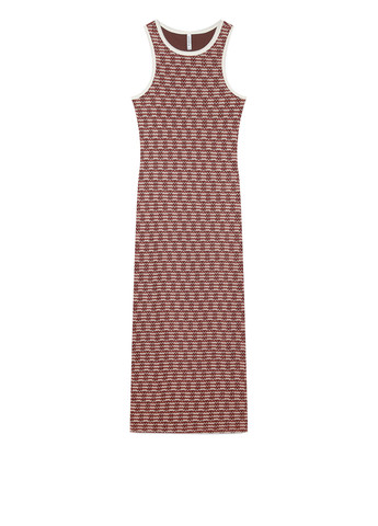 Комбинированное кэжуал платье платье-майка Stradivarius в полоску