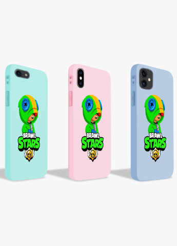 Чохол силіконовий Apple Iphone X Леон Бравл Старс (Leon Brawl Stars) (6129-1015) MobiPrint (219284336)