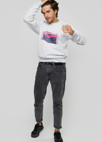 Серый свитшот мужской YAPPI рисунок (250563853)