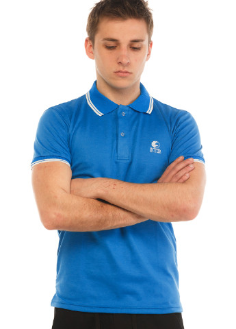 Голубой футболка-поло для мужчин Ястребь однотонная