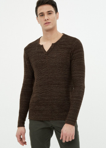 Коричневий демісезонний пуловер джемпер KOTON