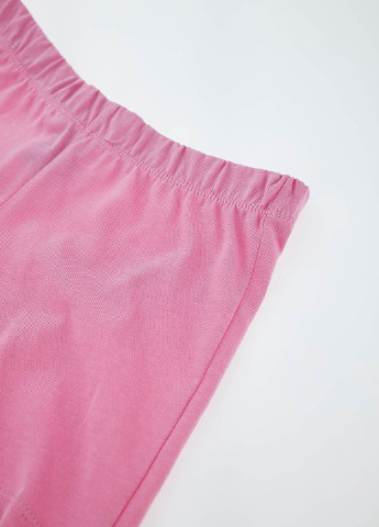 Розовая всесезон пижама футболка + шорты DeFacto